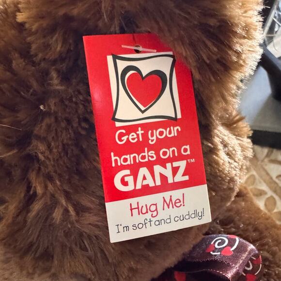 GANZ 12” Chocolate Fondue Colored Soft Teddy Bear Plush Toy Stuffed Animal - Picture 8 of 8